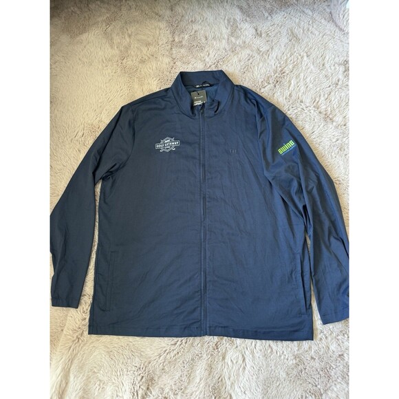 NWT Travis MathewMens Ewing Surfside Full Zip Nylon Jacket Indigo Blue Sz 3XL